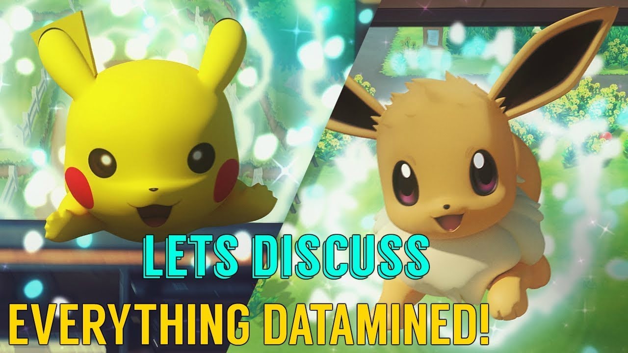 Huge Datamine Pokemon Lets Go Pikachu Eevee Discussion