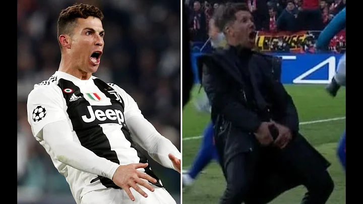 Ronaldo mocking Diego Simeone celebration