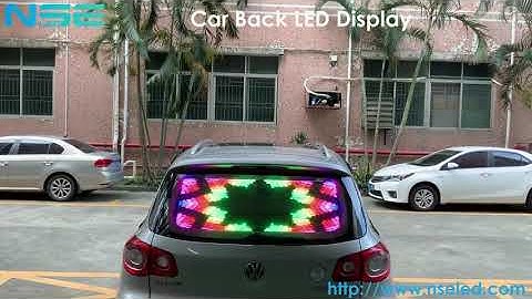 NSE High Resolution and High Brightness Car Rear Window Display Screen