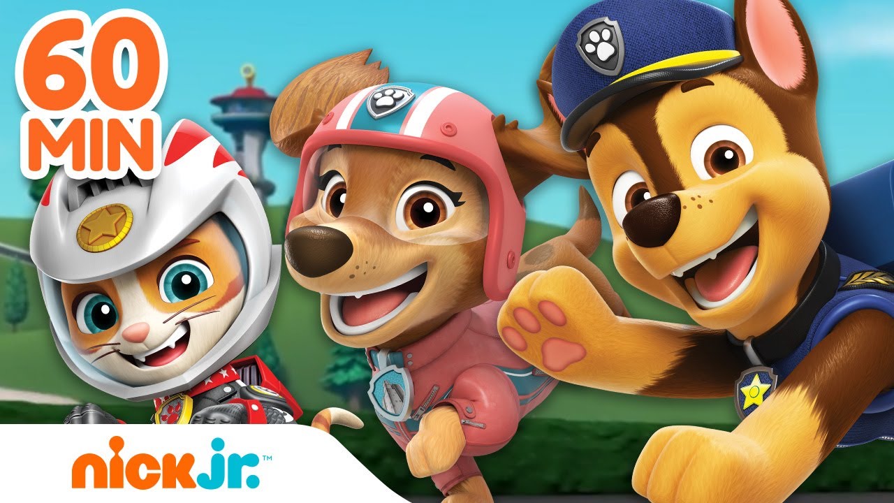 PAW Patrol Pups Unite for Rescues! w/ Chase, Cat Pack & Tracker, 1 Hour  Compilation