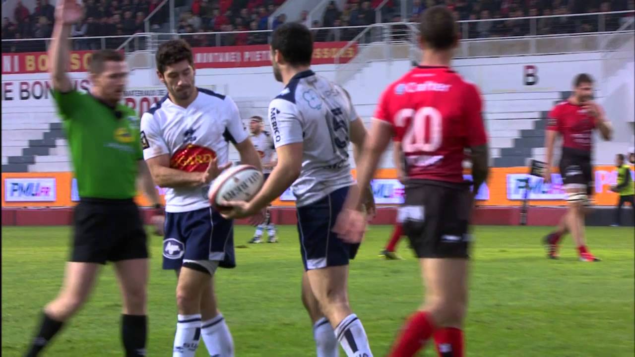 TOP 14 - Toulon-Agen: 53-23 - Essai Mathieu Lamoulie (AGE) - J10 - Saison 2014/2015