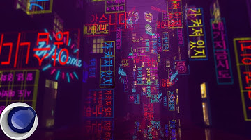 How To Make Neon Signs In Cinema 4D Quick -Tutorial