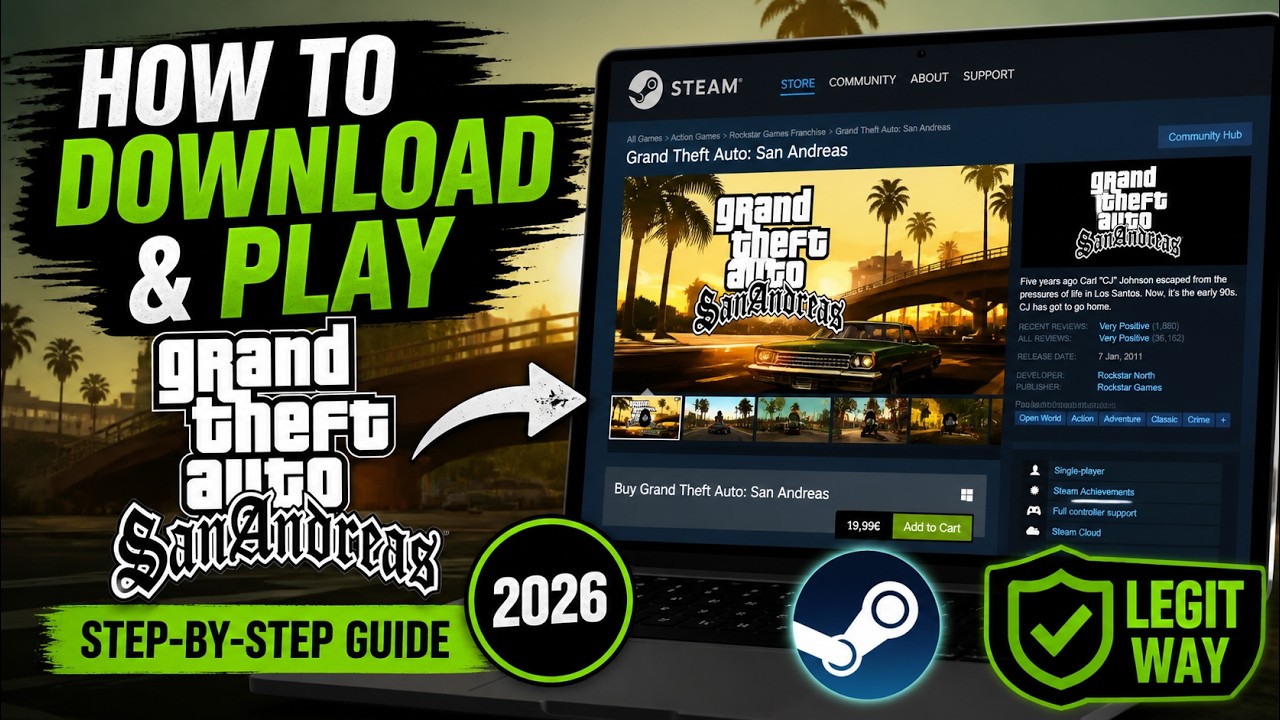 How to Download & Play GTA San Andreas – Step-by-Step Guide - YouTube