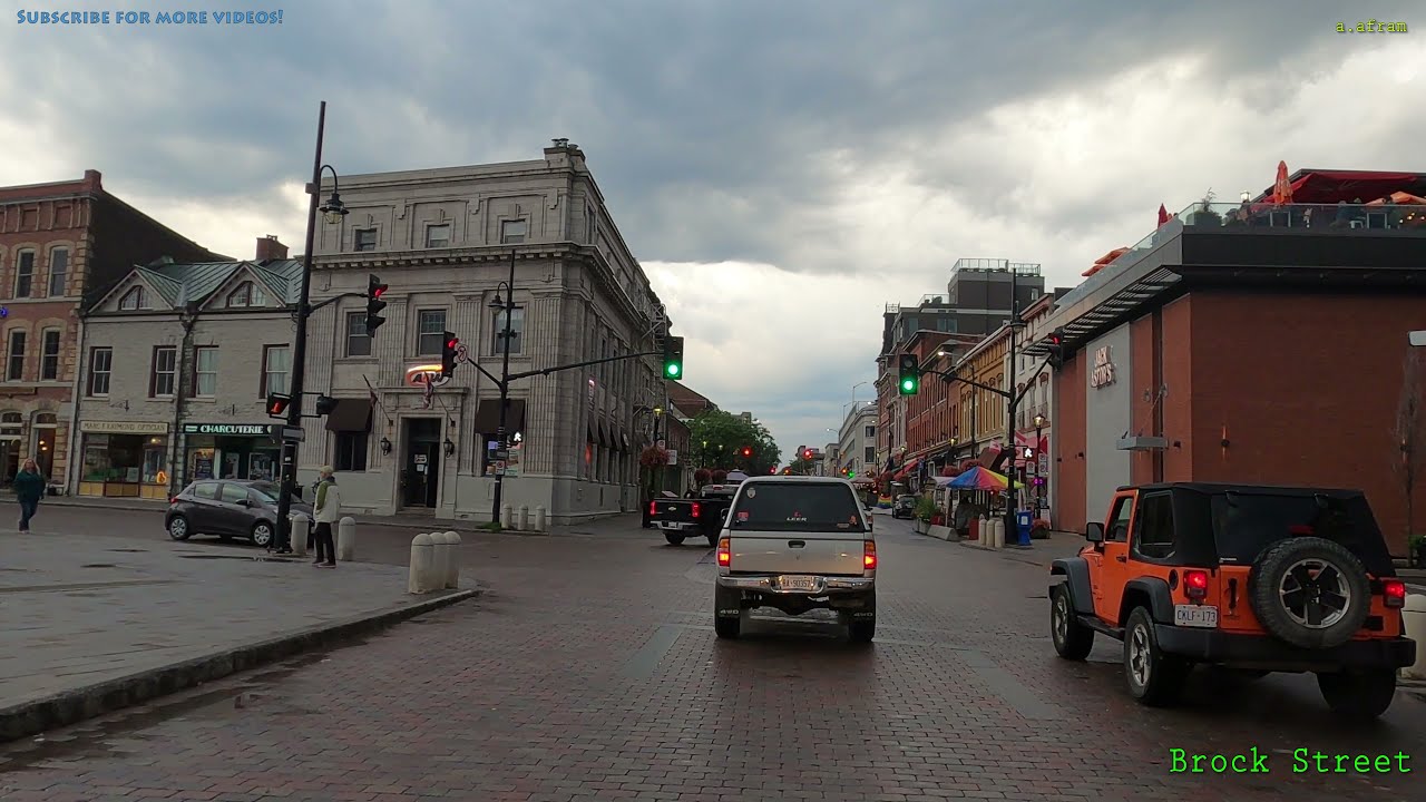 [4K] Driving in Kingston Downtown Ontario Canada