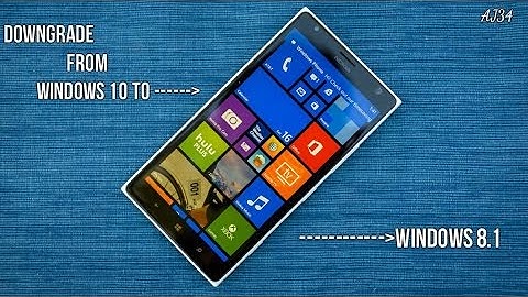 How to Downgrade,Rollback from Windows 10 to Windows 8.1