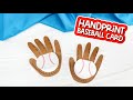 handprint baseball card craft