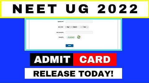 NEET UG 2022 ADMIT CARD RELEASE TODAY!  || HOW TO DOWNLOAD NEET UG 2022 ADMIT CARD ||
