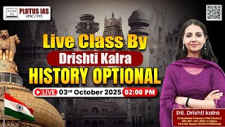 History Optional for UPSC CSE 2025 | By Drishti Ma&#39;am | Plutus IAS #UPSC #IAS