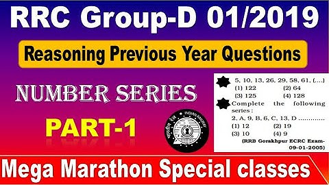 Group D Number series class -1 Previous Questions for Railway for Reasoning Special by SRINIVASMech