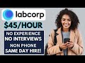 LABCORP IS HIRING NOW | NO INTERVIEW WORK FROM HOME JOBS 2024 | NO PHONE | NO EXPERIENCE REMOTE JOBS
