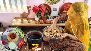चूल्हे का खाना #rajasthani food and farming