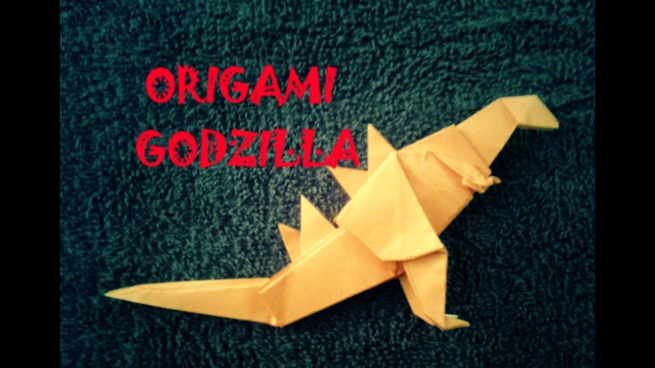 ORIGAMI GODZILLA YouTube