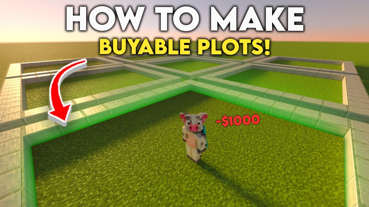 How to Make Buyable Plots in Minecraft Bedrock - YouTube