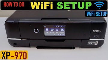 Epson XP 970 WiFi Setup, Connect To Router Using Display Panel.