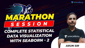 Statistical Data Visualization with Seaborn - 2 | Marathon Session | GATE CSE 2021 Exam | Arun Sir