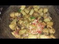 Pork fry with green mustard leavesindian village cooking porksimpleeasy cooking channel