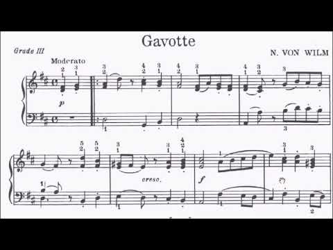 Children's Piano Pieces No.113 Wilm Gavotte (P.182) Sheet Music