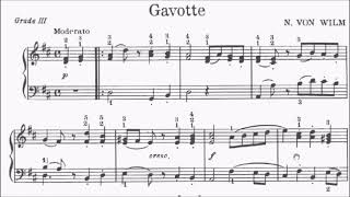 Children's Piano Pieces No.113 Wilm Gavotte (P.182) Sheet Music