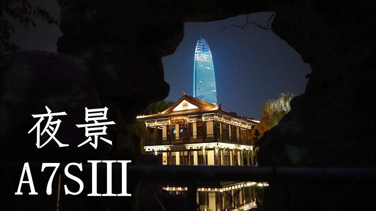 Sony A7S3 night view China Springs Park 4K