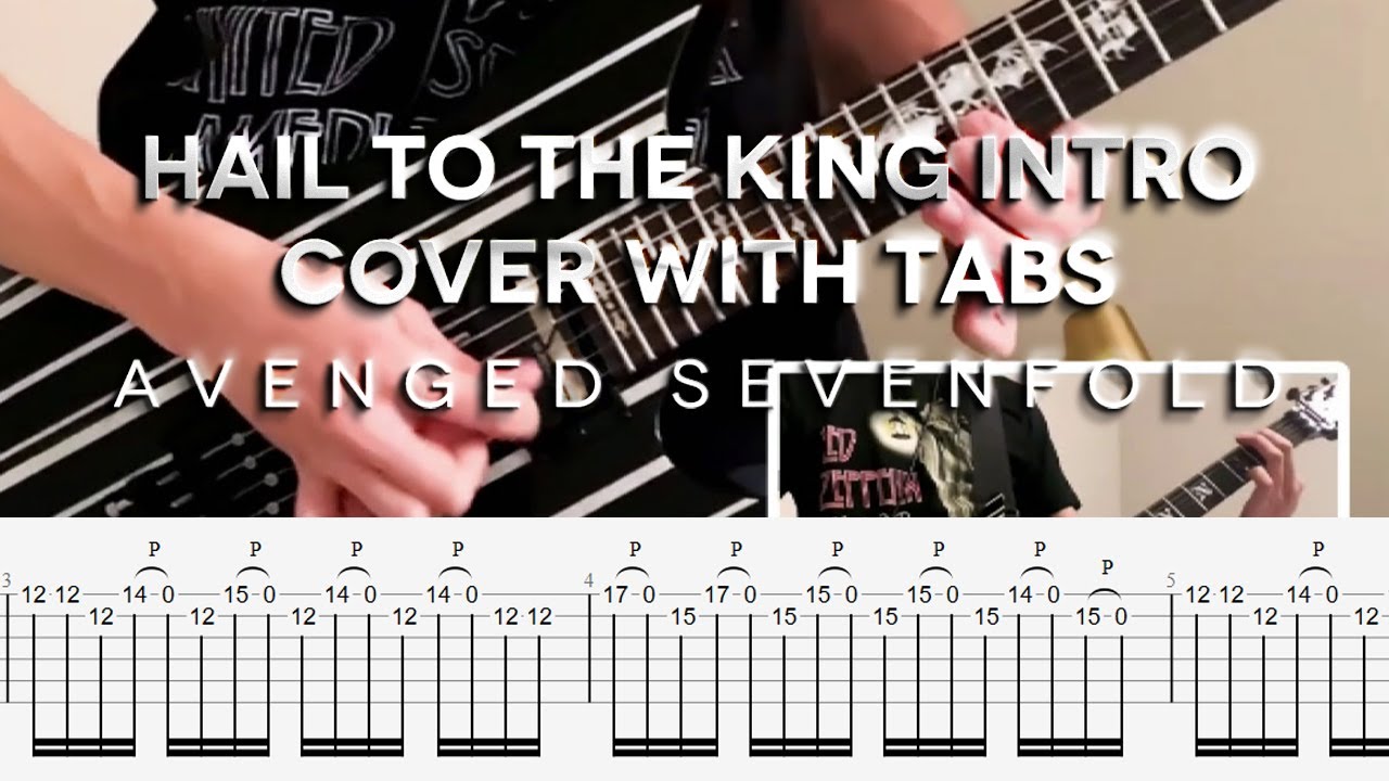 Avenged Sevenfold - Hail To The King Intro Cover WITH TABS - YouTube