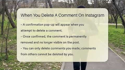 When You Delete A Comment On Instagram - Everyday-Networking