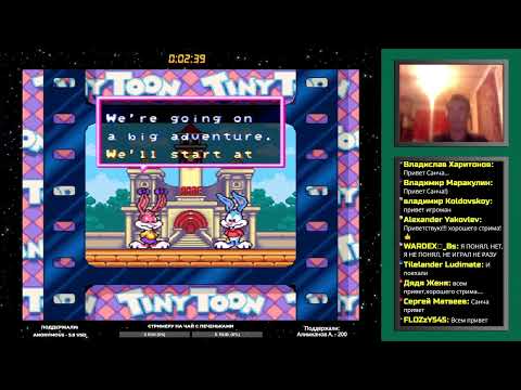 Tiny Toon Adventures: Buster Busts Loose [Challenge] (Super Nintendo, SNES) прохождение / стрим