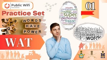 WAT Practice Set 1 / Word Association Test / SSB / Officers Arena / Public Wifi Education