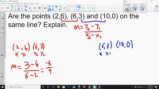 Day 6 7H Calculating Slope Challenge Problems