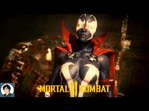 Mortal Kombat 11 - Spawn vs Female Spawn Intro (Jacqui Briggs Skin)