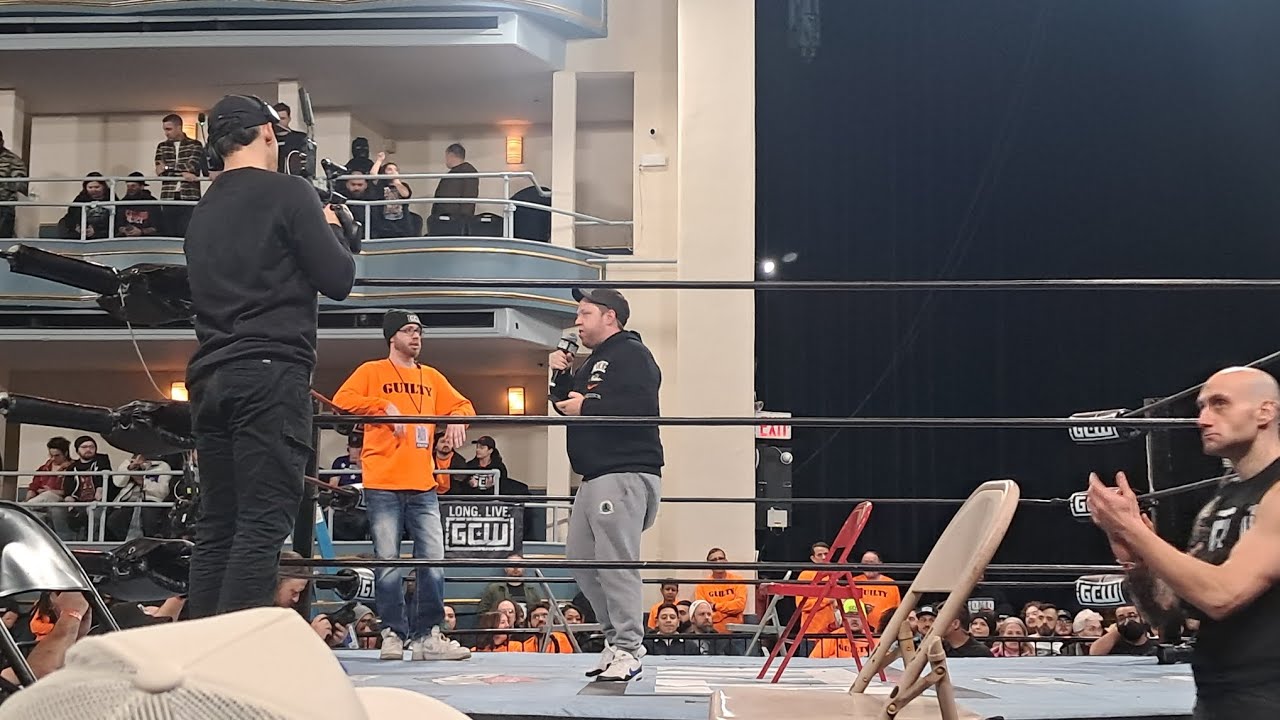 Brett Lauderdale Shoots -  GCW vs The People Hammerstein Ballroom NYC 1-19-25 GCW