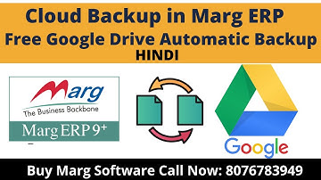 How to take marg erp software backup on google drive cloud backup full explain step by step in hindi