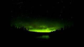 northern lights over the cascade river headwaters of lake superior 2160p