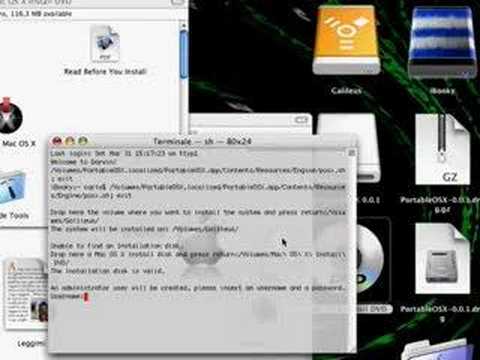 Mac OS X Portable - YouTube