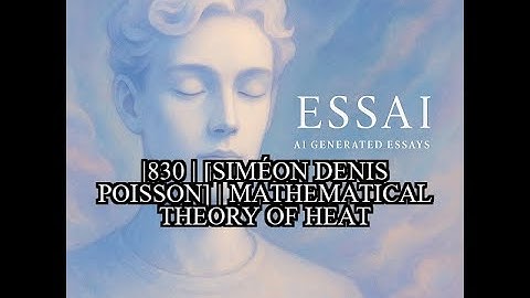1830 | [Siméon Denis Poisson] | Mathematical Theory of Heat