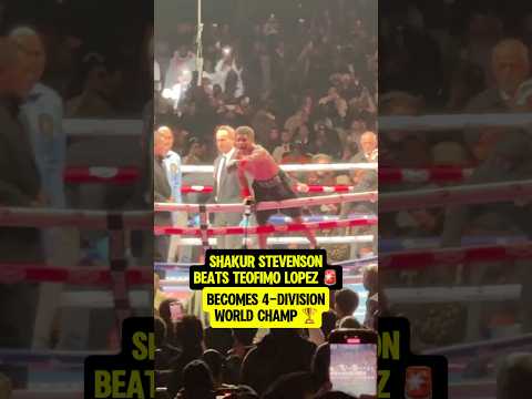 WHAT A NOGHT FOR SHAKUR STEVENSON 🙌🔥