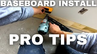 Pro Tips for Fast Square BASEBOARD INSTALLATION  To Cope or Not To Cope???