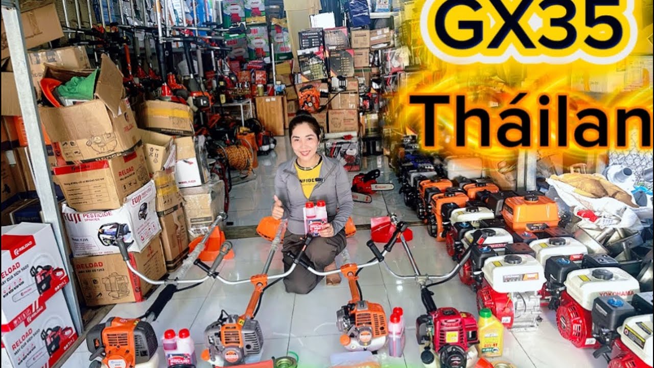 Máy gx35 máy 4 thì, sử dụng xăng riêng, nhớt riêng➡️tiết kiệm xăng☎️0948479020 tư vấn đặt hàng