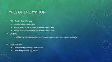 Learn different types of end-to-end encryption used when sending confidential information via emails