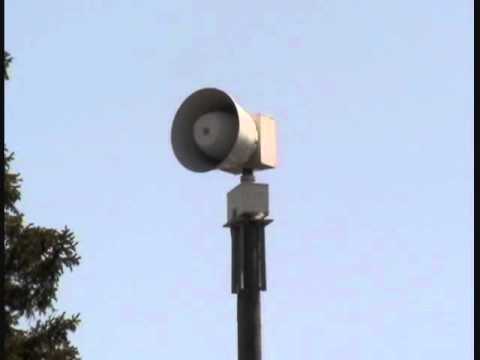 Novi, MI Federal Signal 2001-SRN Tornado Siren Test April 18th, 2012