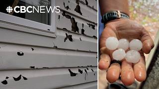 'It was so loud': Severe hailstorm causes extensive damage in a central Alberta hamlet