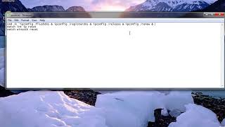 How to run multiple DOS Commands in single Batch file Profile