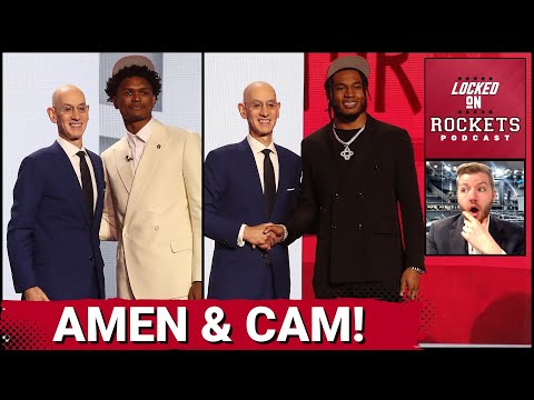 Houston Rockets Draft Amen Thompson & Cam Whitmore! Amen's Star Upside, Why Cam Fell To 20 & More