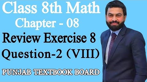 Class 8th Math Unit 8-Review Exercise 8 Question 2 (VIII)-How to Draw a Parallelogram - PTBB