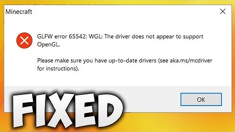 Fix the problem GLFW-65543 error. play to see the solution.