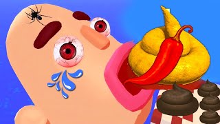 Satisfying Mobile Games - Sandwich Runner Gameplay Level 9989 | poop💩 and chili collection 😬