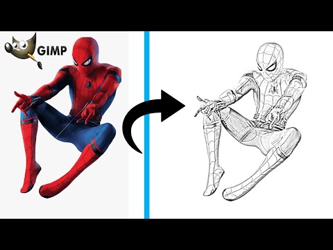 Pencil Sketch Effect/Gimp 2.10