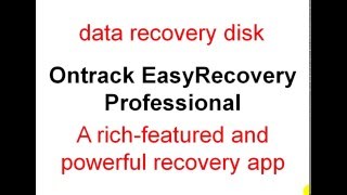 data recovery disk - Ontrack Easy Recovery Professional - powerful recovery app.