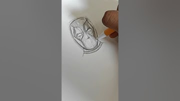 how to draw Deadpool #drawing #deadpool #art #shorts #howtodraw #artist #trandingshorts #viralshorts