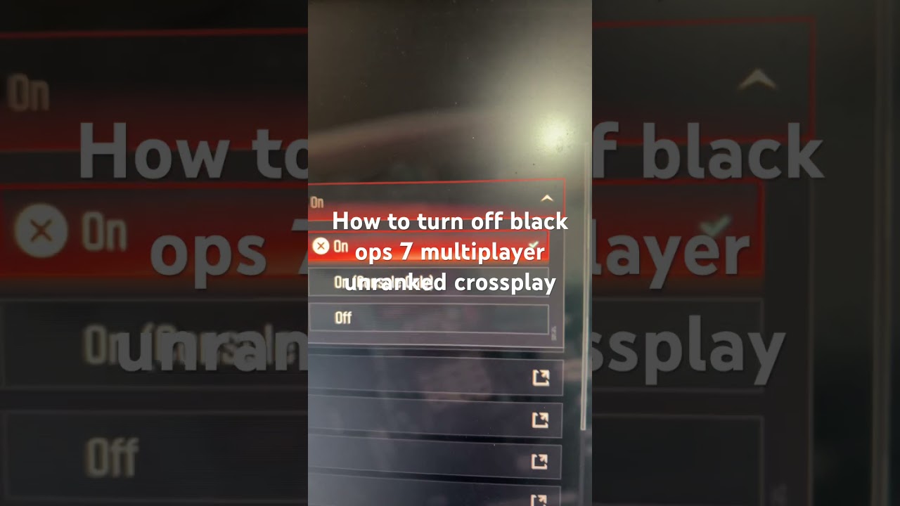 How to turn off black ops 7 multiplayer unranked crossplay