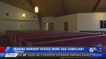 Making worship spaces more ADA complaint